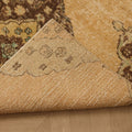 Vintage Konya Turkish Runner Rug 3x10 ft — Beige & Brown Floral
