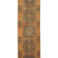 Vintage Konya Turkish Runner Rug 3x11 ft — Orange & Brown Geometric