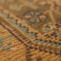 Vintage Konya Turkish Runner Rug 3x11 ft — Orange & Brown Geometric