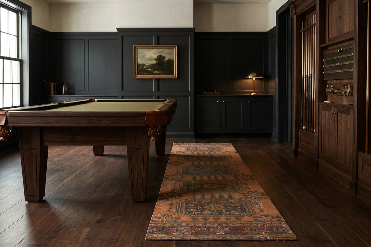 Turkish Runner Rug in a styled room