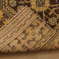 Vintage Konya Turkish Runner Rug 2x11 ft — Orange & Brown Geometric (No. 23778)