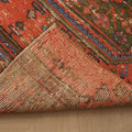 Vintage Konya Turkish Runner Rug 2x8 ft — Red & Green Floral