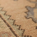 Vintage Niğde Turkish Runner Rug 3x9 ft — Beige & Brown Geometric (No. 23904)