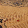 Vintage Konya Turkish Runner Rug 2x7 ft — Orange & Brown Geometric