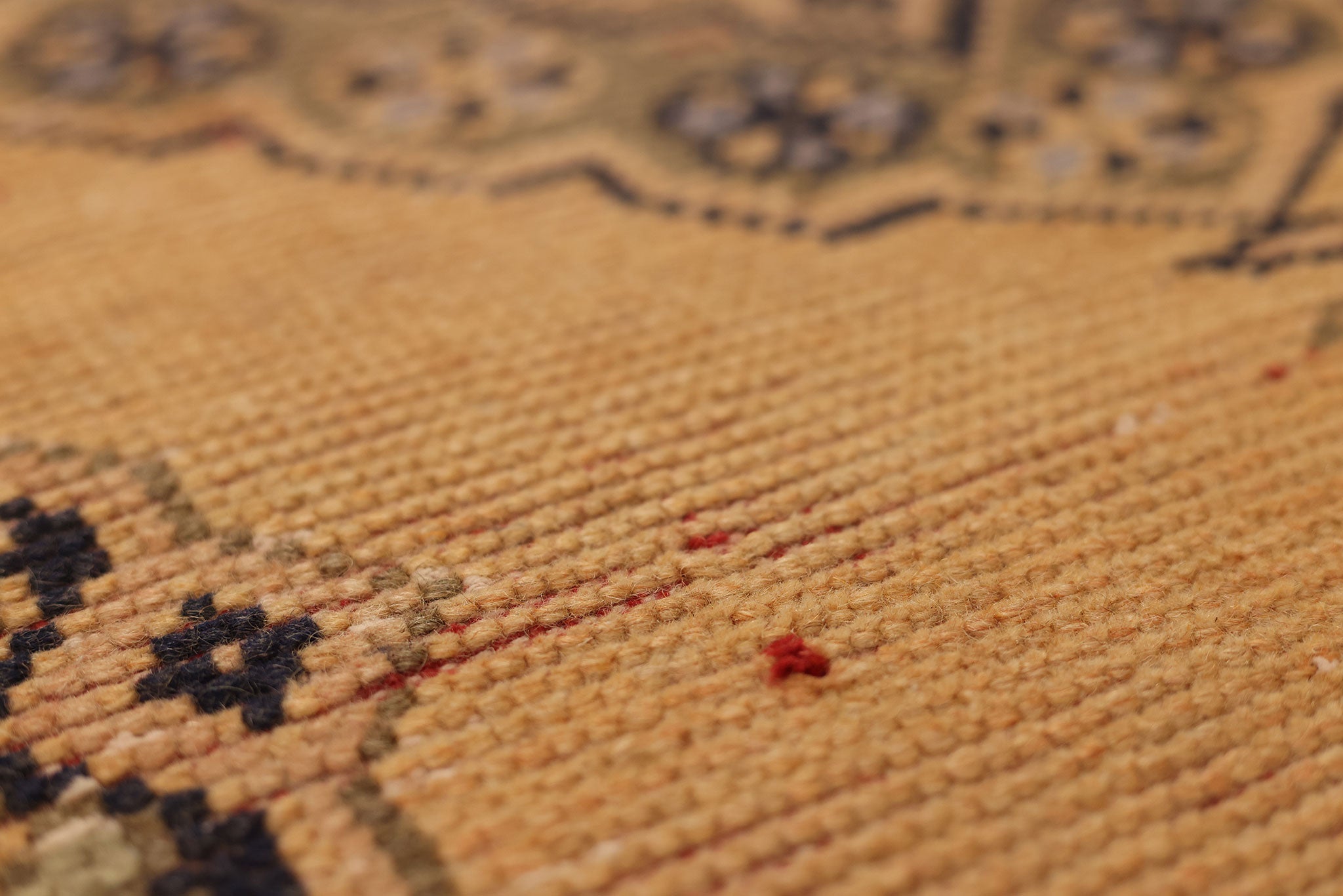 Vintage Konya Turkish Runner Rug 2x7 ft — Orange & Brown Geometric