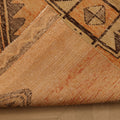 Vintage Malatya Turkish Runner Rug 3x12 ft — Orange & Brown Geometric (No. 24124)
