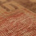 Vintage Malatya Turkish Runner Rug 2x12 ft — Red & Beige Geometric
