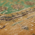 Vintage Konya Turkish Runner Rug 2x11 ft — Orange & Green Geometric
