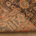 Vintage Konya Turkish Runner Rug 2x11 ft — Orange & Brown Geometric (No. 24139)