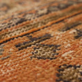 Vintage Konya Turkish Runner Rug 2x11 ft — Orange & Brown Geometric (No. 24139)