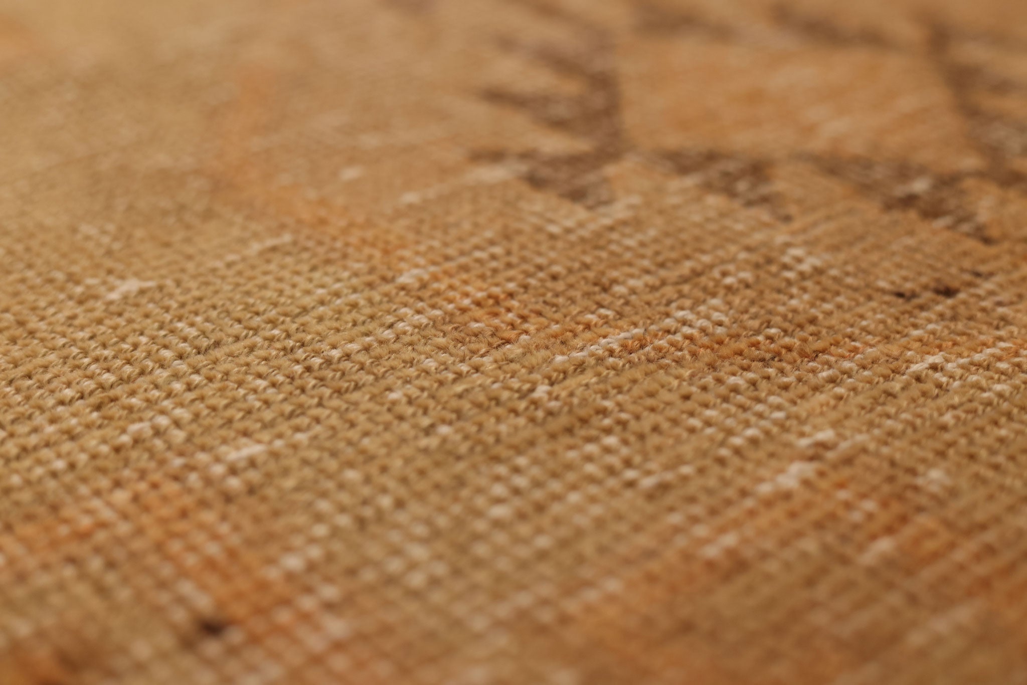 Vintage Malatya Turkish Runner Rug 3x12 ft — Orange & Brown Geometric (No. 24153)
