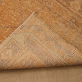 Vintage Malatya Turkish Runner Rug 2x9 ft — Orange & Beige Geometric