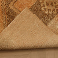 Vintage Malatya Turkish Runner Rug 2x12 ft — Orange & Brown Geometric