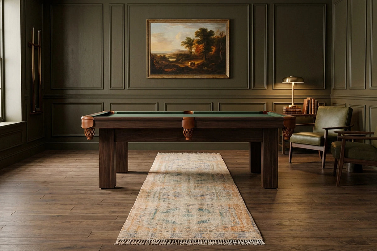 Turkish Runner Rug in a styled room
