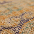 Vintage Manisa Turkish Runner Rug 2x11 ft — Orange & Beige Distressed