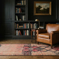 Persian Style Runner Rug in a styled room