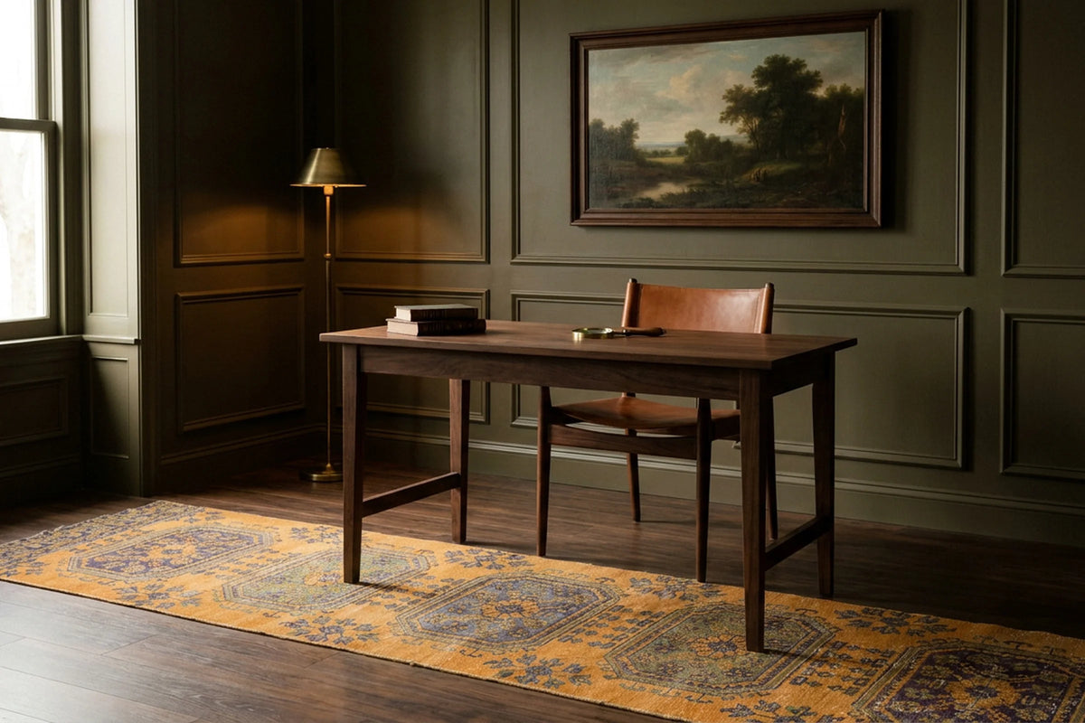 Turkish Runner Rug in a styled room