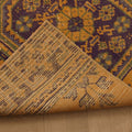 Vintage Konya Turkish Runner Rug 2x10 ft — Orange & Brown Geometric