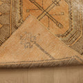 Vintage Malatya Turkish Runner Rug 2x10 ft — Orange & Brown Geometric (No. 24177)