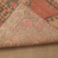 Vintage Nevşehir Turkish Runner Rug 3x7 ft — Red & Beige Floral
