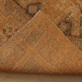 Vintage Malatya Turkish Runner Rug 3x10 ft — Orange & Brown Geometric