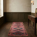 Persian Style Runner Rug in a styled room
