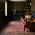 Persian Style Runner Rug in a styled room