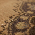 Vintage Konya Turkish Runner Rug 2x10 ft — Beige & Brown Floral