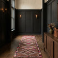 Persian Style Runner Rug in a styled room