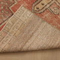Vintage Nevşehir Turkish Runner Rug 2x9 ft — Red & Beige Geometric