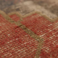 Vintage Nevşehir Turkish Runner Rug 2x9 ft — Red & Beige Geometric