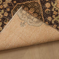 Vintage Konya Turkish Runner Rug 2x9 ft — Orange & Brown Floral