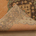 Vintage Konya Turkish Runner Rug 3x12 ft — Orange & Green Geometric