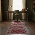 Persian Style Runner Rug in a styled room