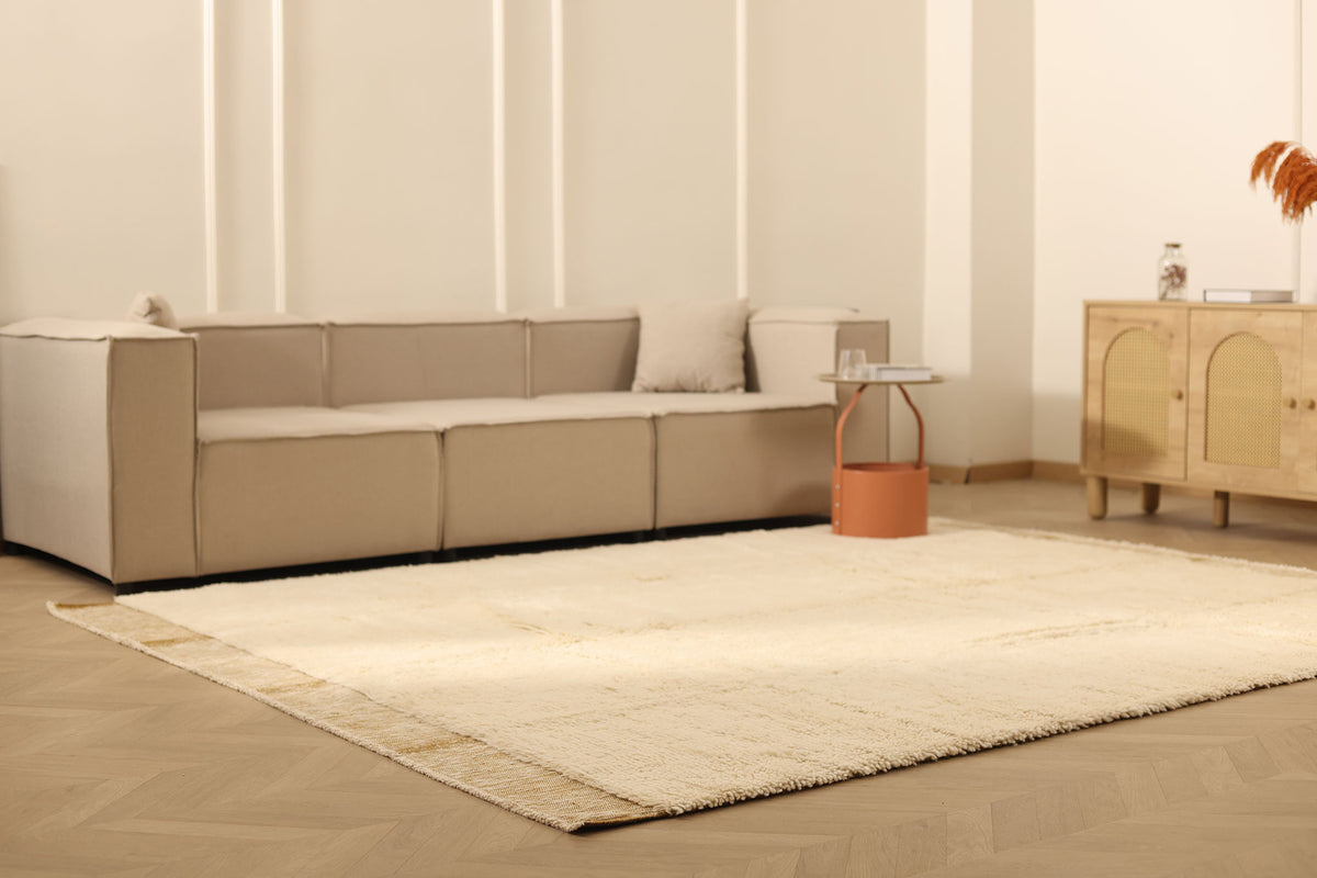 Dark Mustard High Pile Rug