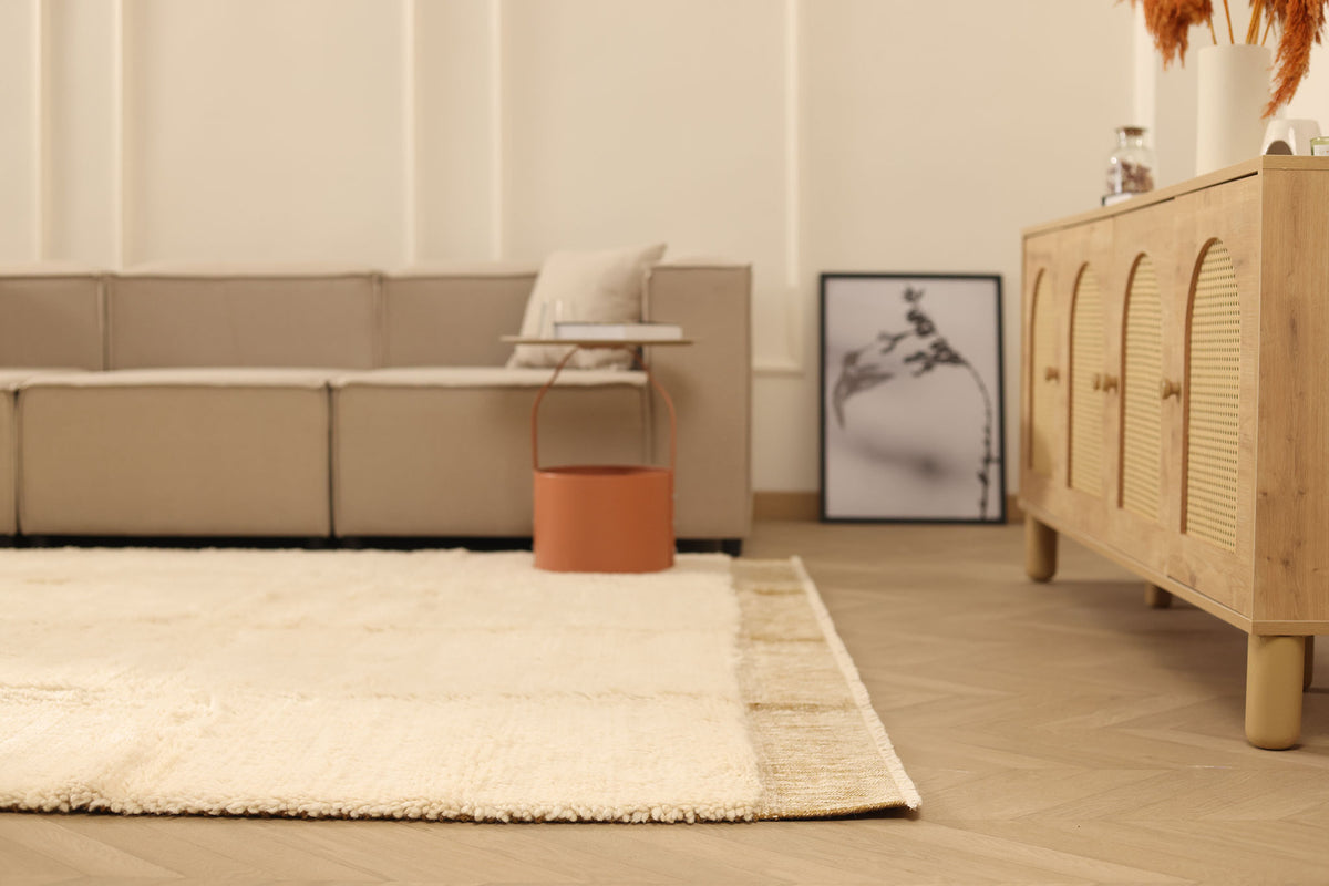 Dark Mustard High Pile Rug