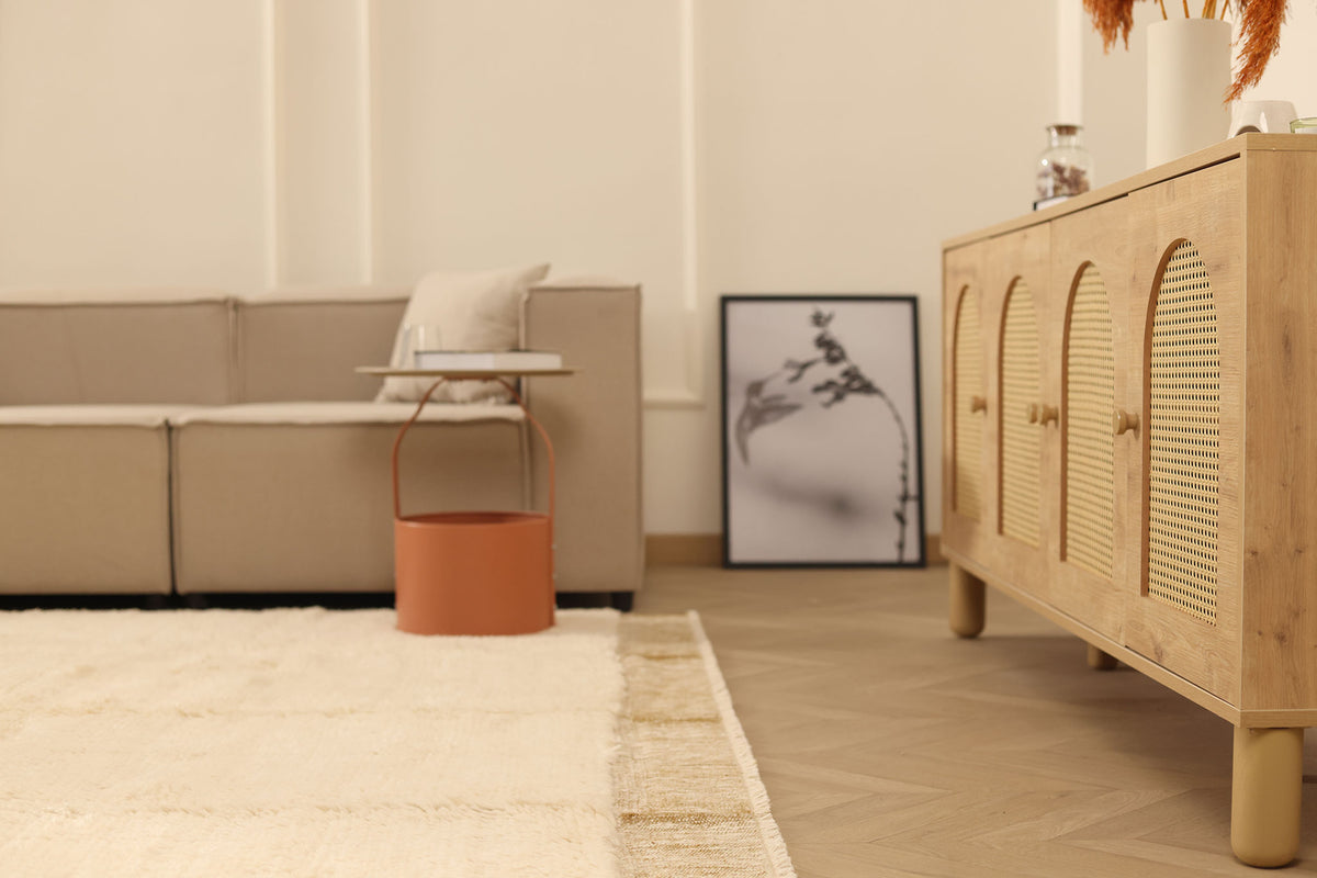 Dark Mustard High Pile Rug