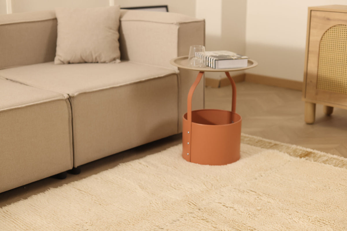Dark Mustard High Pile Rug
