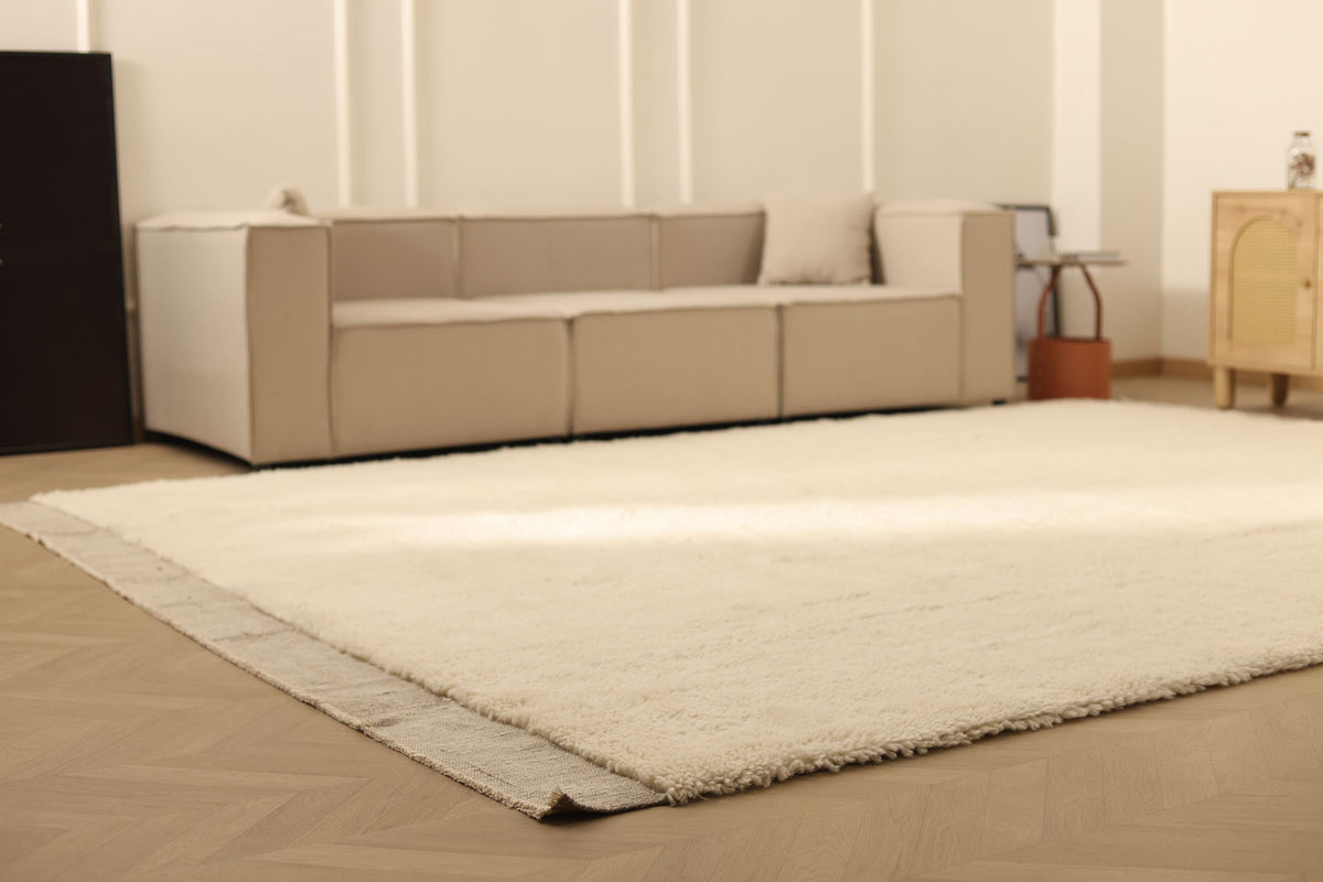 Brown High Pile Rug