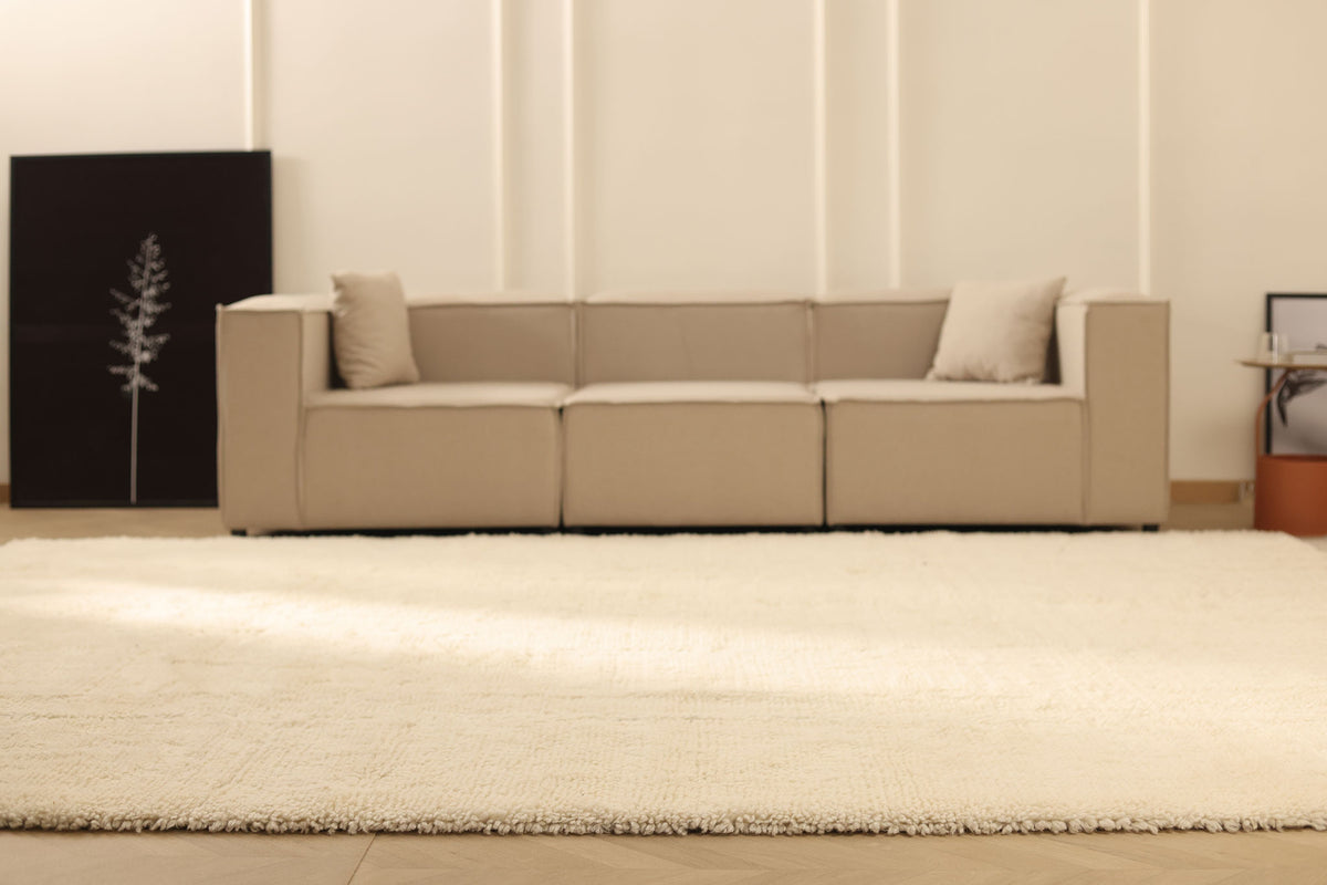 Brown High Pile Rug