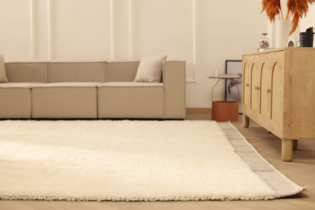 Brown High Pile Rug
