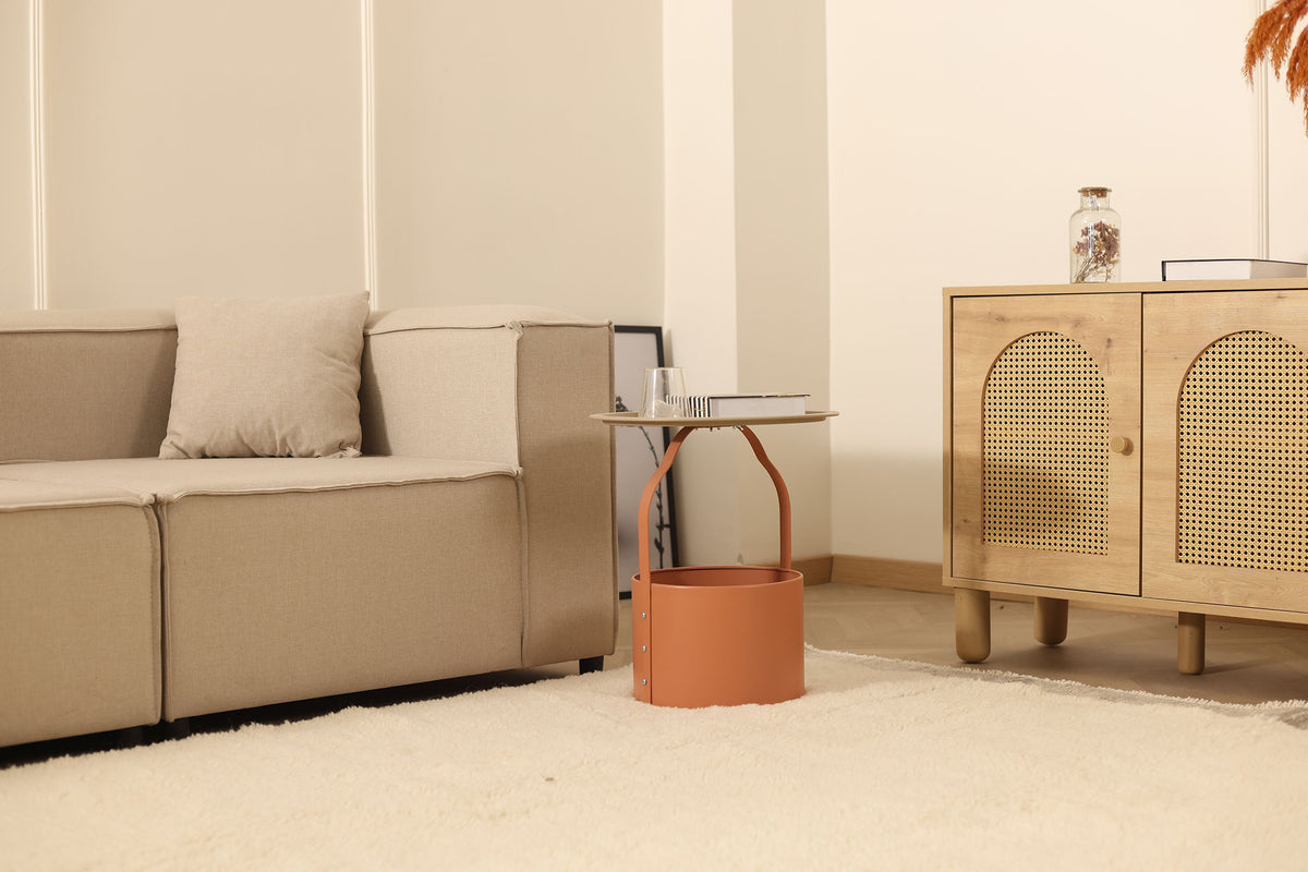 Brown High Pile Rug