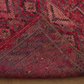 Vintage Southeastern Persian Style Runner Rug 3x11 ft — Red & Brown Geometric