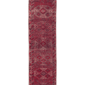 Vintage Southeastern Persian Style Runner Rug 3x11 ft — Red & Brown Geometric