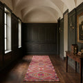 Persian Style Runner Rug in a styled room