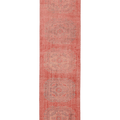 Vintage Manisa Turkish Runner Rug 2x11 ft — Red Geometric