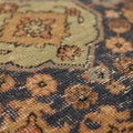 Vintage Konya Turkish Runner Rug 2x10 ft — Brown Floral
