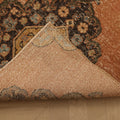Vintage Konya Turkish Runner Rug 2x10 ft — Brown Floral