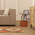 Vintage Konya Turkish Runner Rug 2x11 ft — Brown & Beige Geometric