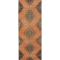 Vintage Konya Turkish Runner Rug 3x12 ft — Orange & Brown Geometric (No. 25086)